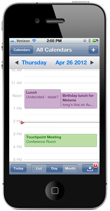 Rackspace Webmail on Apple iPhone
